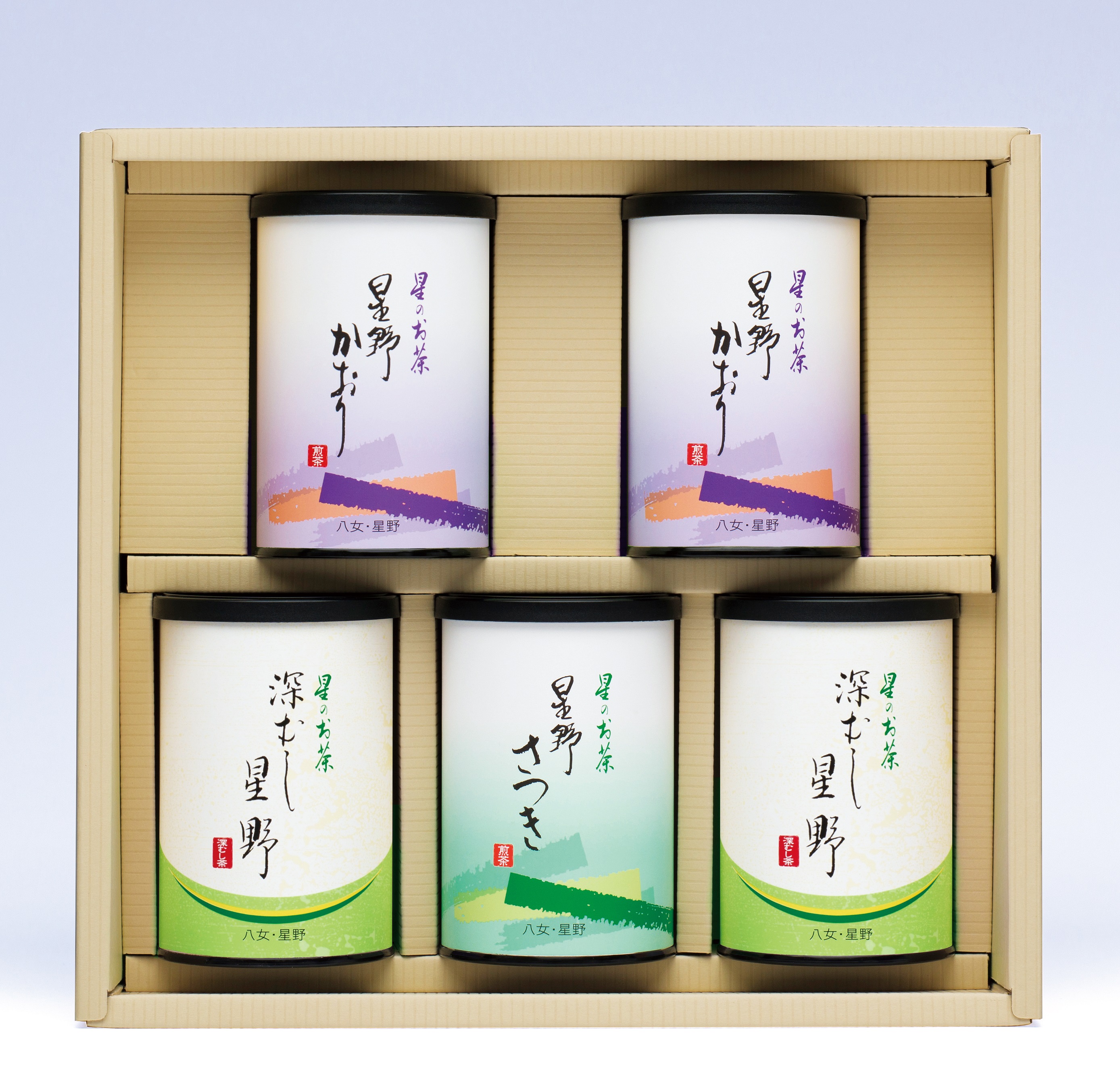 星野製茶園 オンラインショップ / 星-25 100g缶5本入 （煎茶）星野