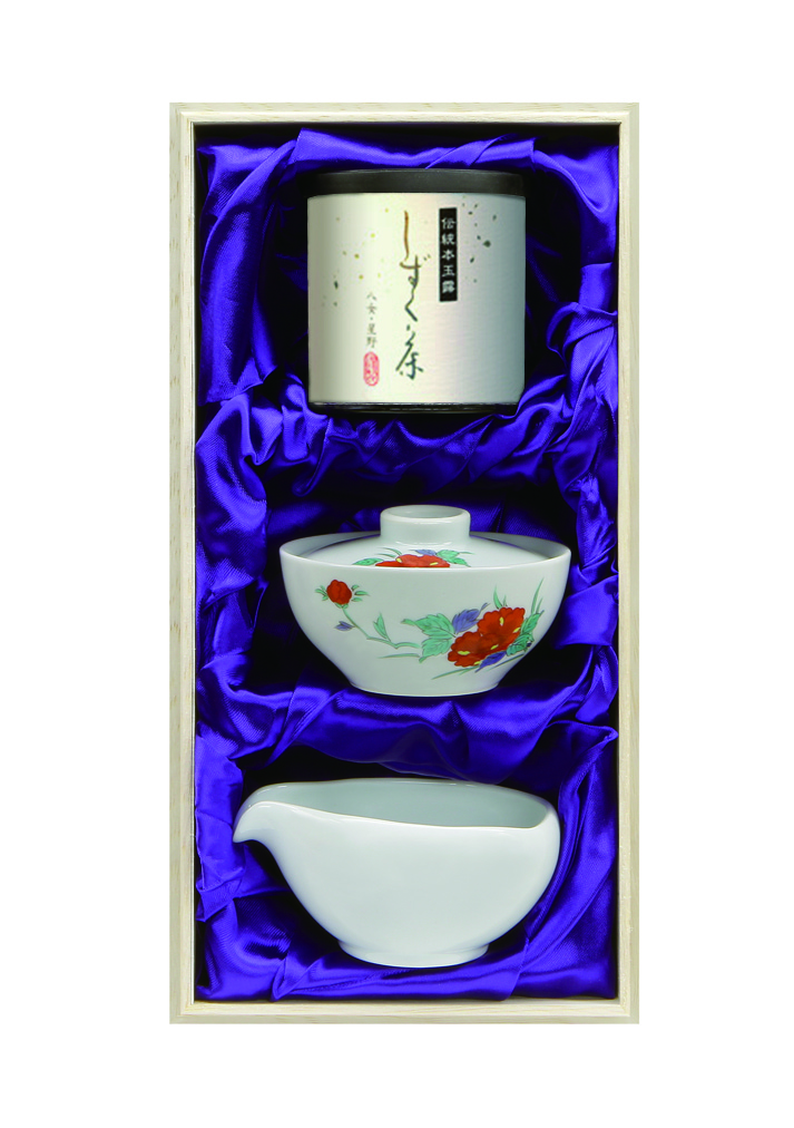 星野製茶園 オンラインショップ / しずく茶セット【錦牡丹A】 木箱入