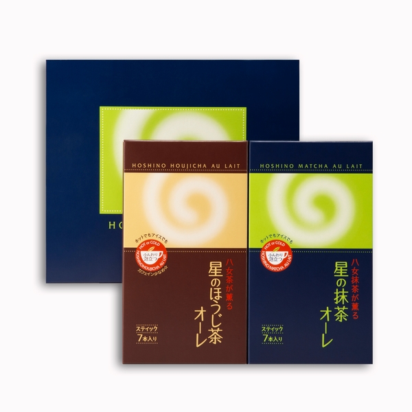 星野製茶園 オンラインショップ / 星の抹茶・ほうじ茶オーレ ギフト2